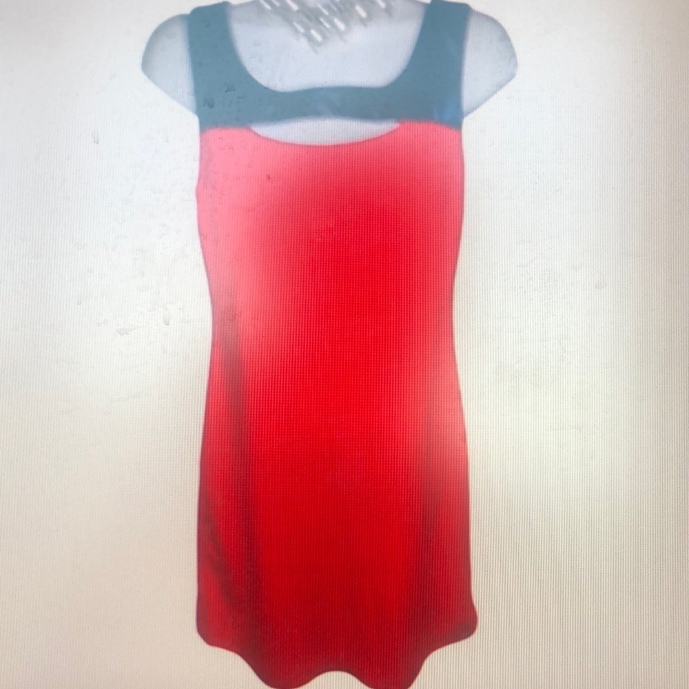 Stylish Red and Black Women's Tank Dress